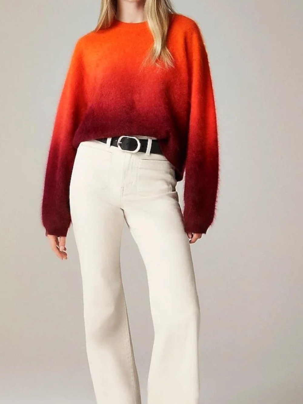 JCREW Cashmere dip dyed sweater, brushed cashmere and super soft! Perfect 4 Fall